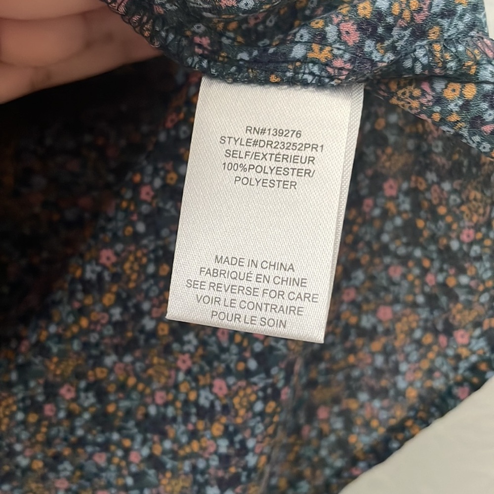 NWT DR2 by Daniel Rainn boho floral peasant top size small - Picture 5 of 6